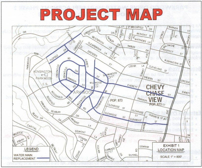 WSSC Water Main Replacement – Parkwood Residents Association